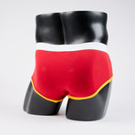 Classic Boy Brief // Red + Gold (S)