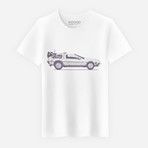 Delorean T-Shirt // White (S)