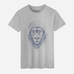Cool Lion T-Shirt // Gray (XL)