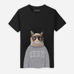 Grumpy Cat T-Shirt // Black (XXL)