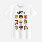 David Bowie T-Shirt // White (M)