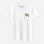 Pocket Sloth T-Shirt // White (XXL)