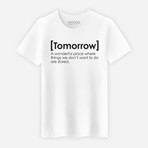 Tomorrow Definition T-Shirt // White (2XL)