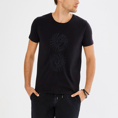 Swirl T-Shirt // Black (S)