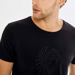 Swirl T-Shirt // Black (M)