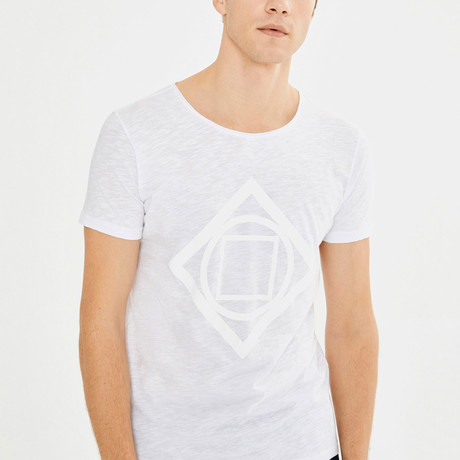 Geometric T-Shirt // White (S)