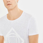 Geometric T-Shirt // White (XL)