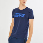 Born To Be Wild T-Shirt // Navy Blue (L)