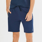 Casual Sweat Shorts // Navy Blue (2XL)