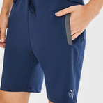 Casual Sweat Shorts // Navy Blue (2XL)