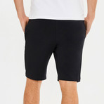 Logo Sweat Shorts // Black (M)