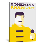 Bohemian Rhapsody // Minimalist Poster // Freddie Mercury (18"W x 26"H x 0.75"D)