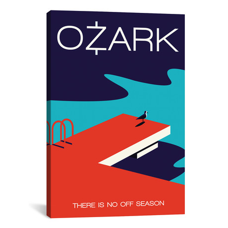 Ozark // Minimalist Poster // Off Season (18"W x 26"H x 0.75"D)