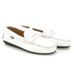 Ambrose Leather Penny Moccasin // White (Euro: 40)