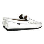 Ambrose Leather Penny Moccasin // White (Euro: 41)