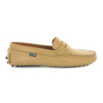 Christopher Leather Driver Moccasin // Beige (Euro: 45)