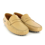 Christopher Leather Driver Moccasin // Beige (Euro: 45)