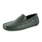 Travis Slim Leather Loafer // Black (Euro: 43)