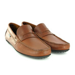 Trent Slim Leather Loafer // Brandy (Euro: 41)