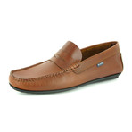 Trent Slim Leather Loafer // Brandy (Euro: 40)