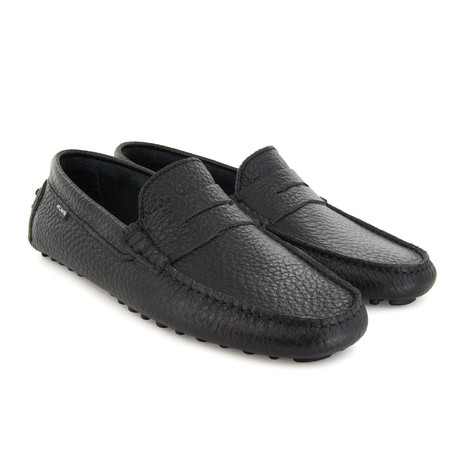 Derick Leather Slip-On // Black (Euro: 40)