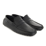 Derick Leather Slip-On // Black (Euro: 42)