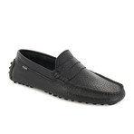 Derick Leather Slip-On // Black (Euro: 42)