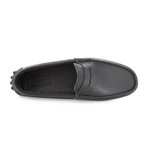 Derick Leather Slip-On // Black (Euro: 42)