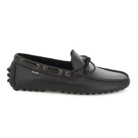 Derrick Leather Slip-On // Black (Euro: 40)