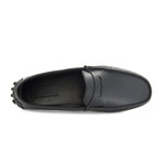 Horacio Leather Slip-On // Black (Euro: 43)