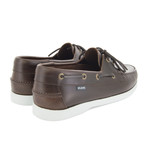 Maximo Leather Boat Shoes // Brown (Euro: 40)