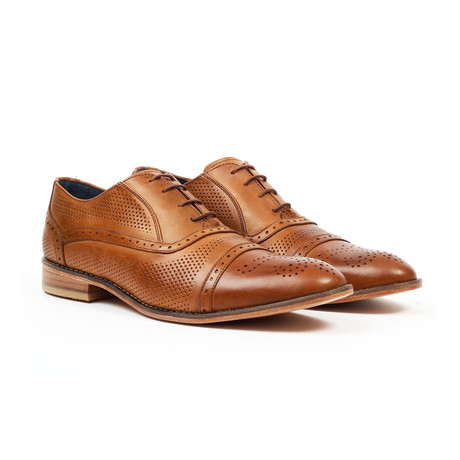 Jack's Andre // Brogue Detail Dress Shoe // Tan (US: 6)