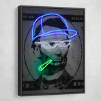 Neon Lincoln (18"W x 24"H x 1.5"D // Gallery Wrapped)