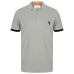 Agueda Short Sleeve Polo Shirt // Gray Marl (M)