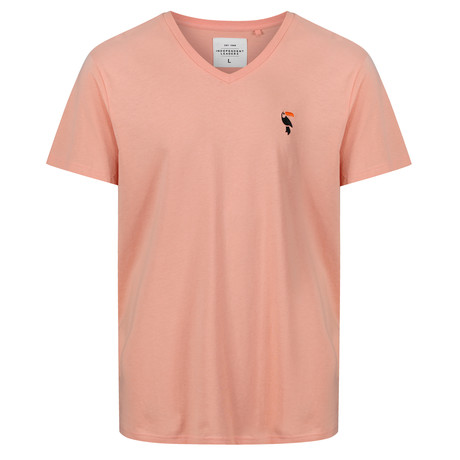Benjamin V-Neck T-Shirt // Crabapple (XS)