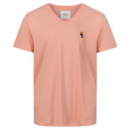 Benjamin V-Neck T-Shirt // Crabapple (XS)