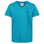 Benjamin V-Neck T-Shirt // Enamel Blue (XS)