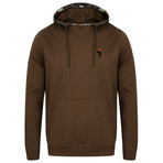 Fausto Contrast Hoodie // Khaki (L)