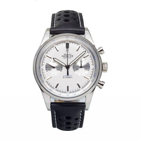 Mercer Lexington Silver Chronograph Manual Wind // LEXS