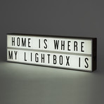Vintage Cinema Lightbox + Color Letter-and-Symbol Pack