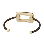 Vintage Chantecler 18k Yellow Gold Lava Diamond Bracelet