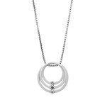 Vintage Bliss 18k White Gold Diamond Necklace // Chain: 16"