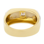 Vintage Recarlo 18k Two-Tone Gold Diamond Ring // Ring Size: 11