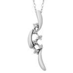 Vintage Yukiko 18k White Gold Diamond Necklace