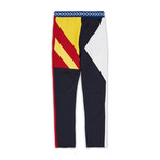Courtside Track Pants // Blue + Yellow (L)