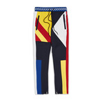 Courtside Track Pants // Blue + Yellow (2XL)