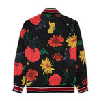 Floral Panther Track Jacket // Multi (2XL)