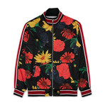 Floral Panther Track Jacket // Multi (2XL)