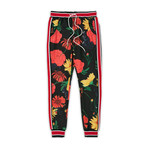 Floral Panther Track Pants // Multi (S)