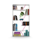 Tars Bookcase (Black, Pink)